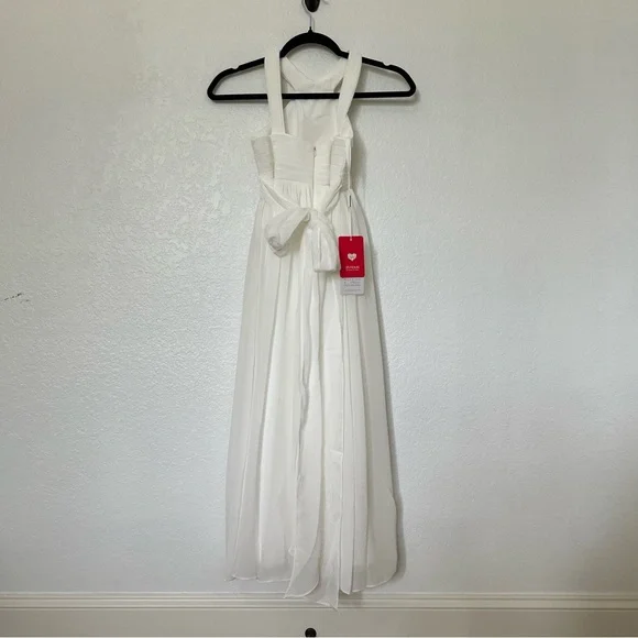 JJ’s House Ivory Junior Bridesmaids Dress Wedding SZ 6 and 7 - Picture 4 of 15